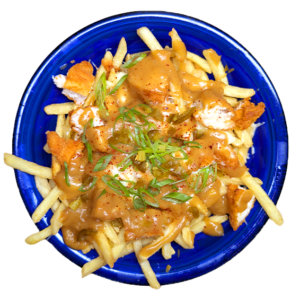 POUTINE Z KURCZAKIEM
